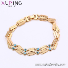 75188 Xuping personalized pattern magnetic evil eye charm chains bracelet providing free sample